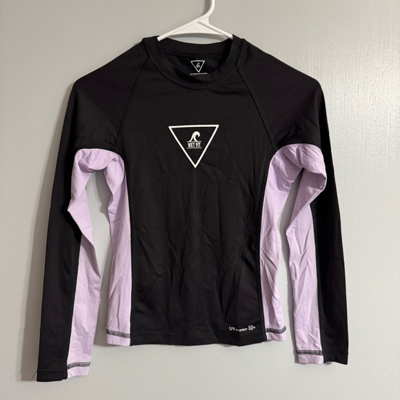 Black Long Sleeve Rash Guard by Wet Fit Size Small - Picture 7 of 7